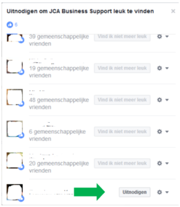 Niet-vrienden uitnodigen je Facebook pagina te liken